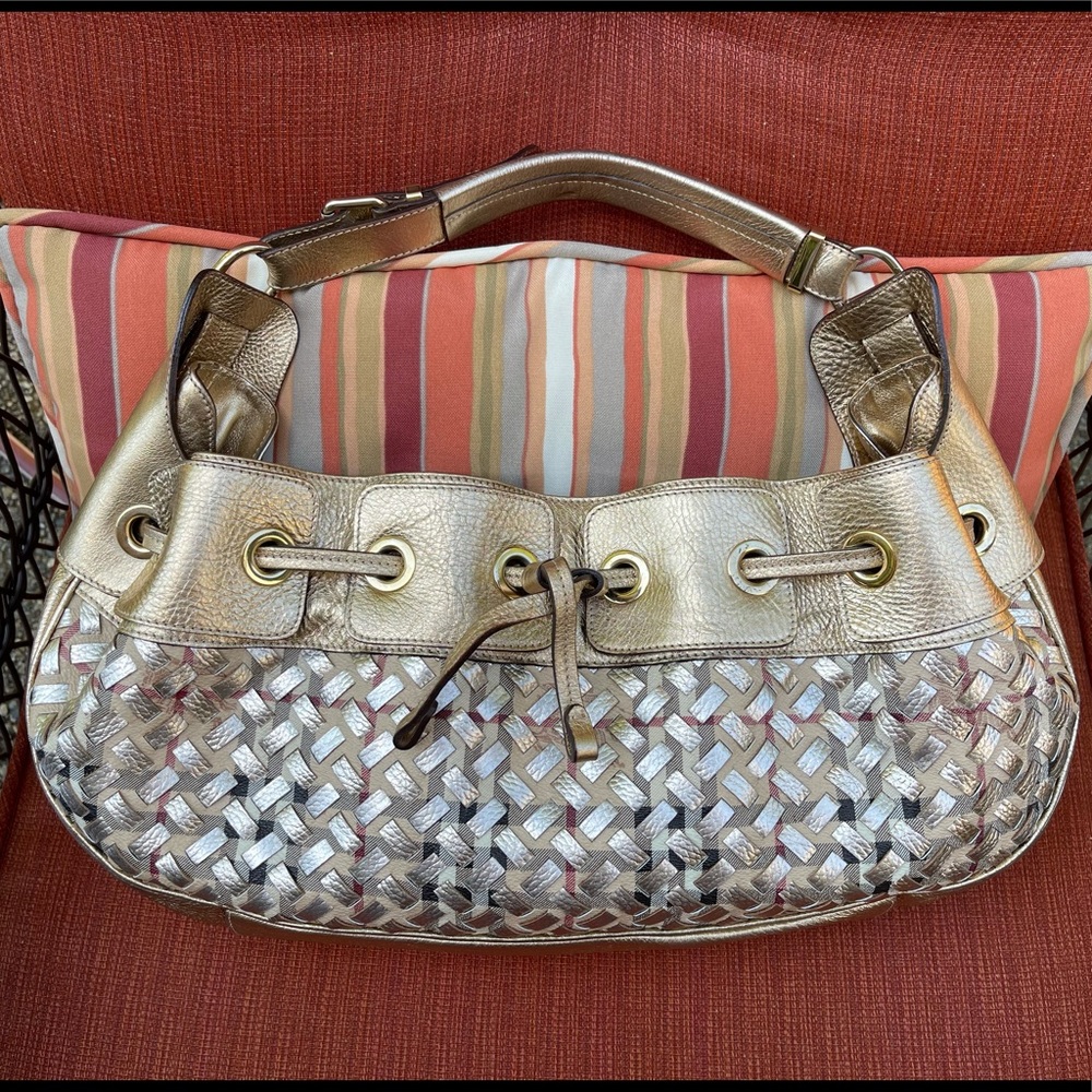 Burberry Leather Warrior Hobo